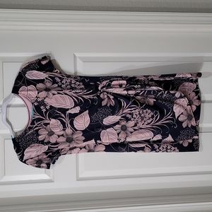 ROBBIE BEE | Cap Sleeve Faux Sarong Style Midi - Size Petite Small (PS)